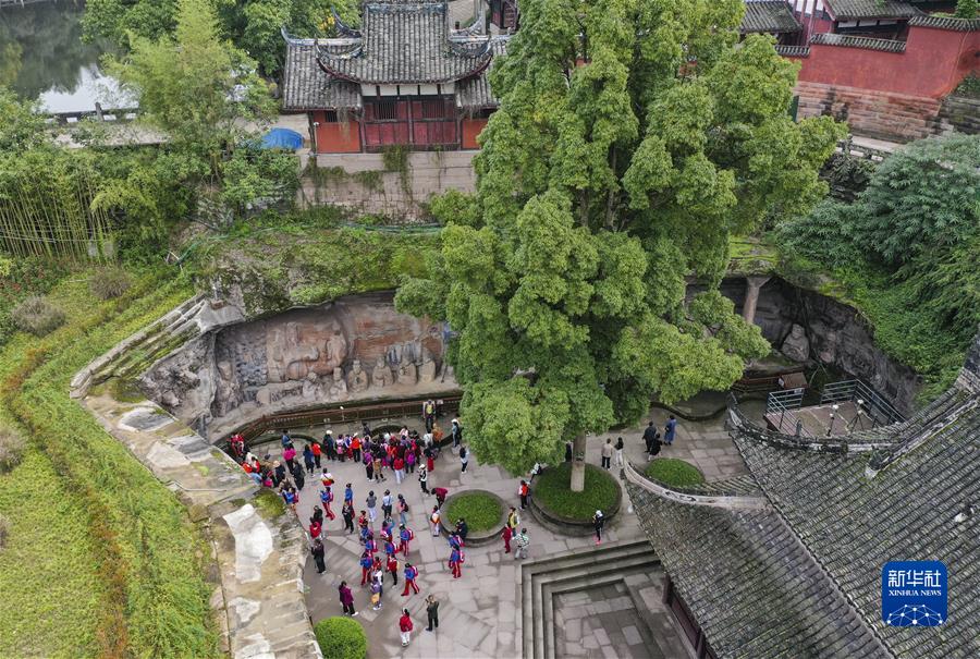 （經濟）（3）世界文化遺產大足石刻景區接待游客量創同期歷史新高