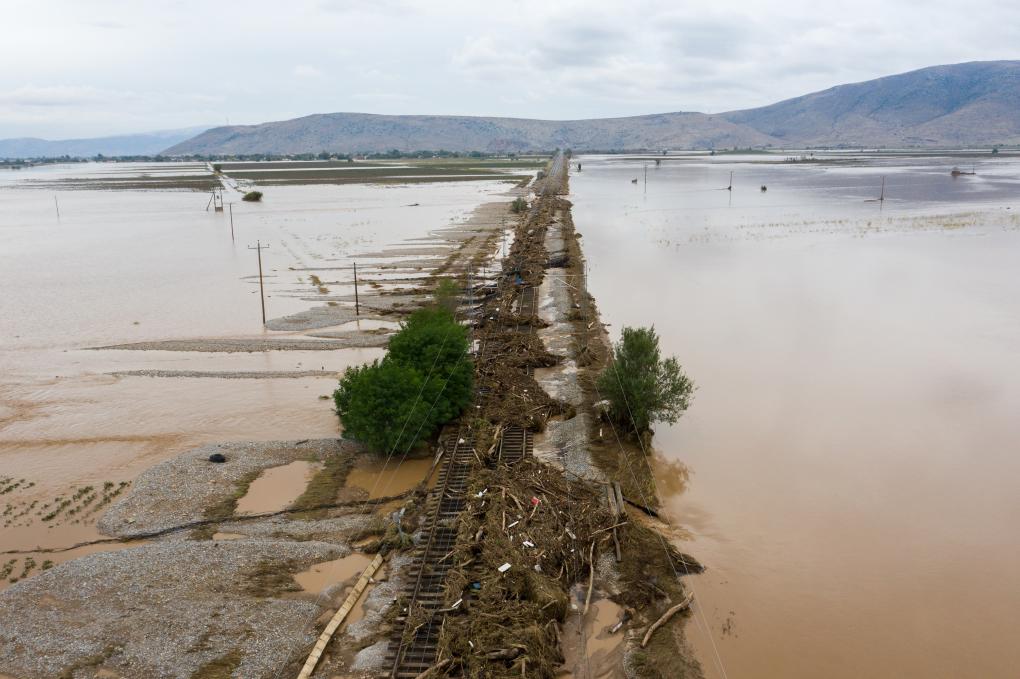 希臘中部地區(qū)暴雨和洪水已致6人死亡